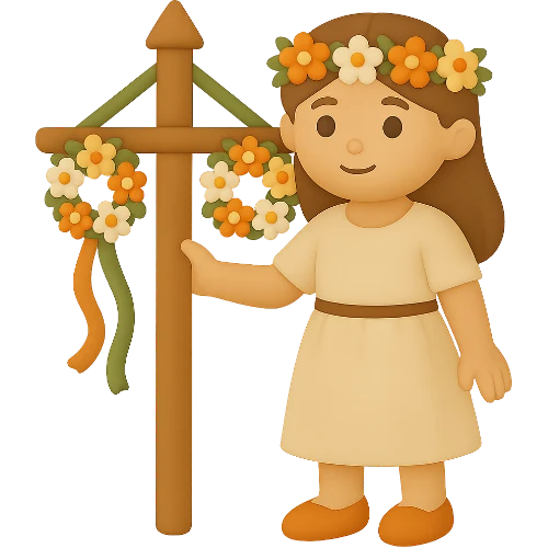 Personlig barnbok om midsommar med ditt barn
