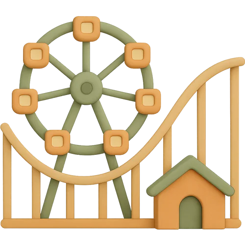 Ditt personliga barnbok om att besöka nöjesparken