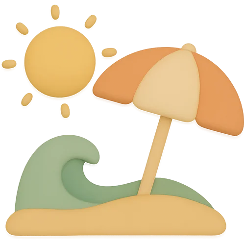 Ett personligt barnbok om att gå till stranden – magiskt och unikt