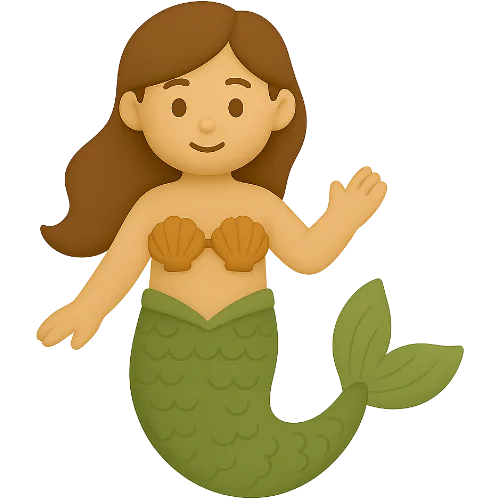 Personlig sagobok om sjöjungfrur – magiskt äventyr för barn