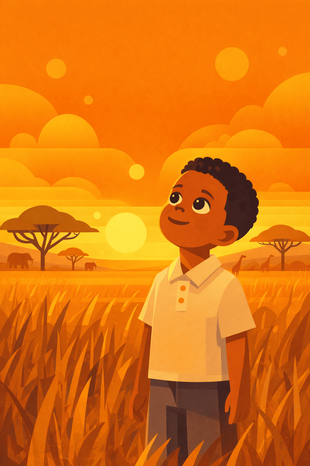 Under den gyllene savannhimlen