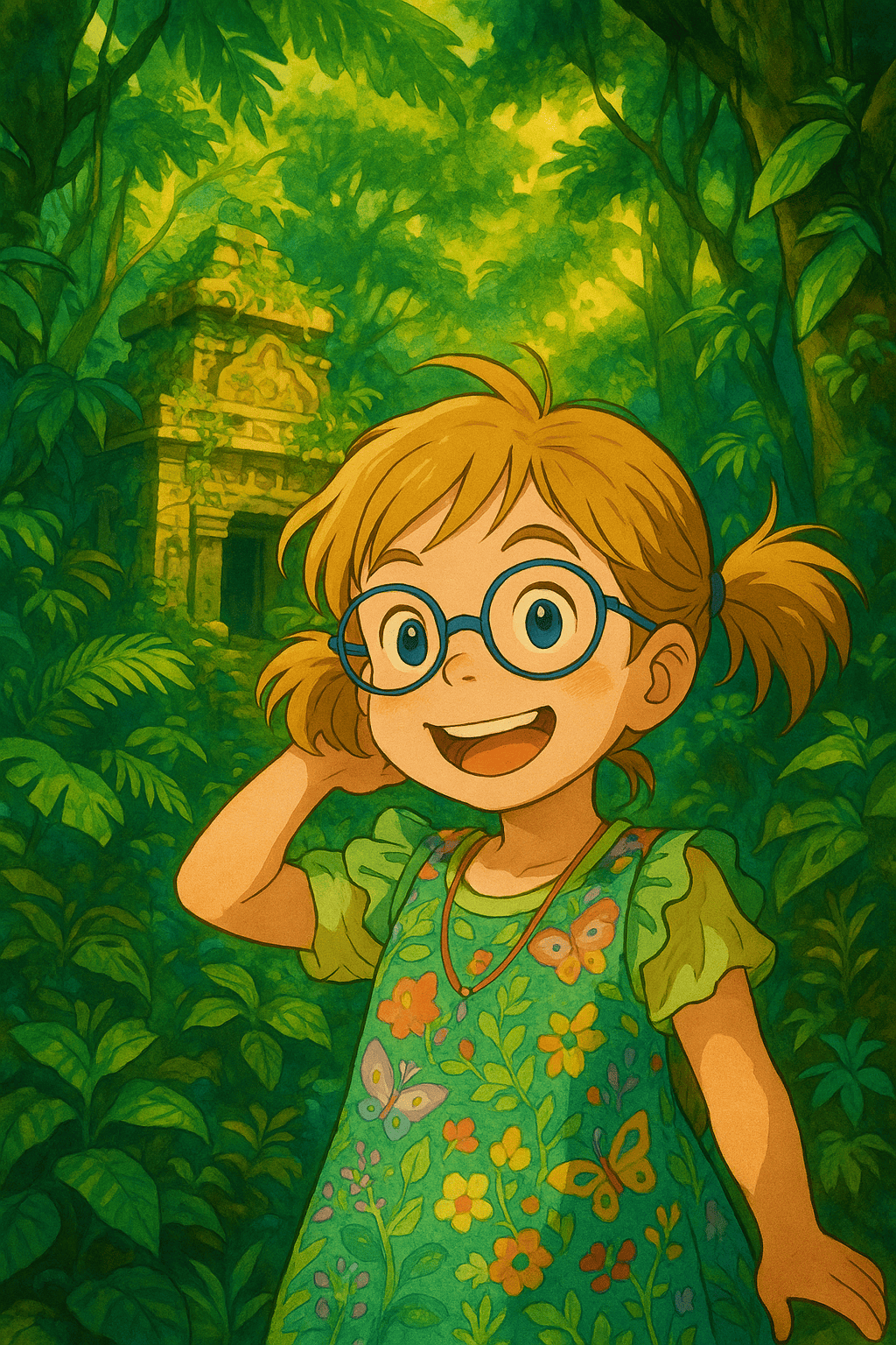 Den dolda templet i djungeln