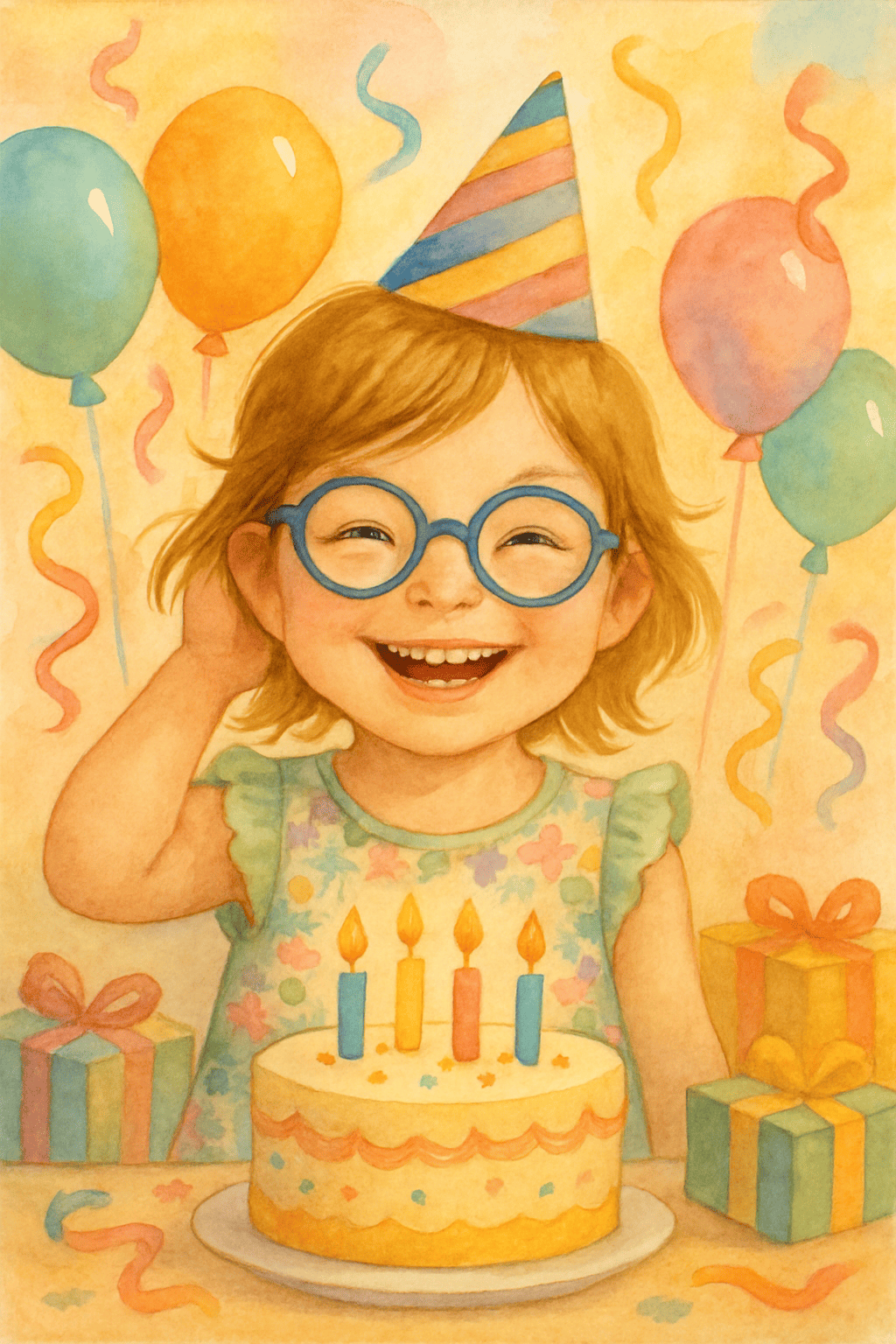 Illustration för Födelsedag Årets fest