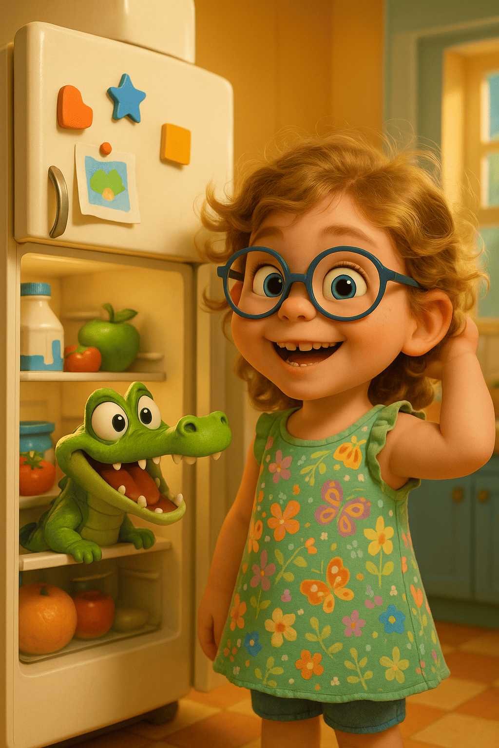 Krokodil i kylskåpet